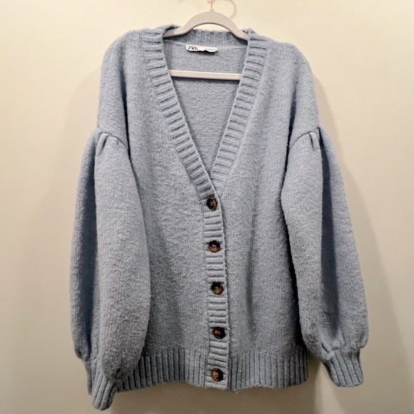 ZARA Wool Blend Knit Cardigan - Picture 4 of 7